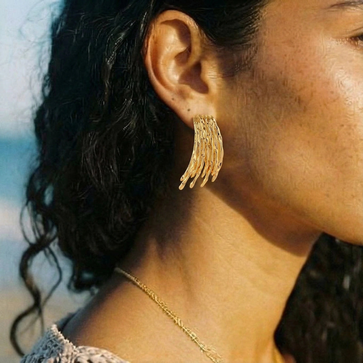 Liquid Flow Statement Earrings