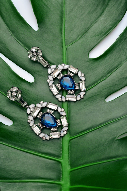 Teal Teardrop Earrings