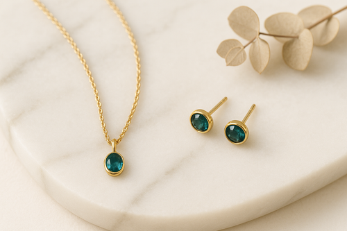 Teal Teardrop Earrings